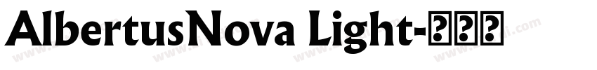 AlbertusNova Light字体转换